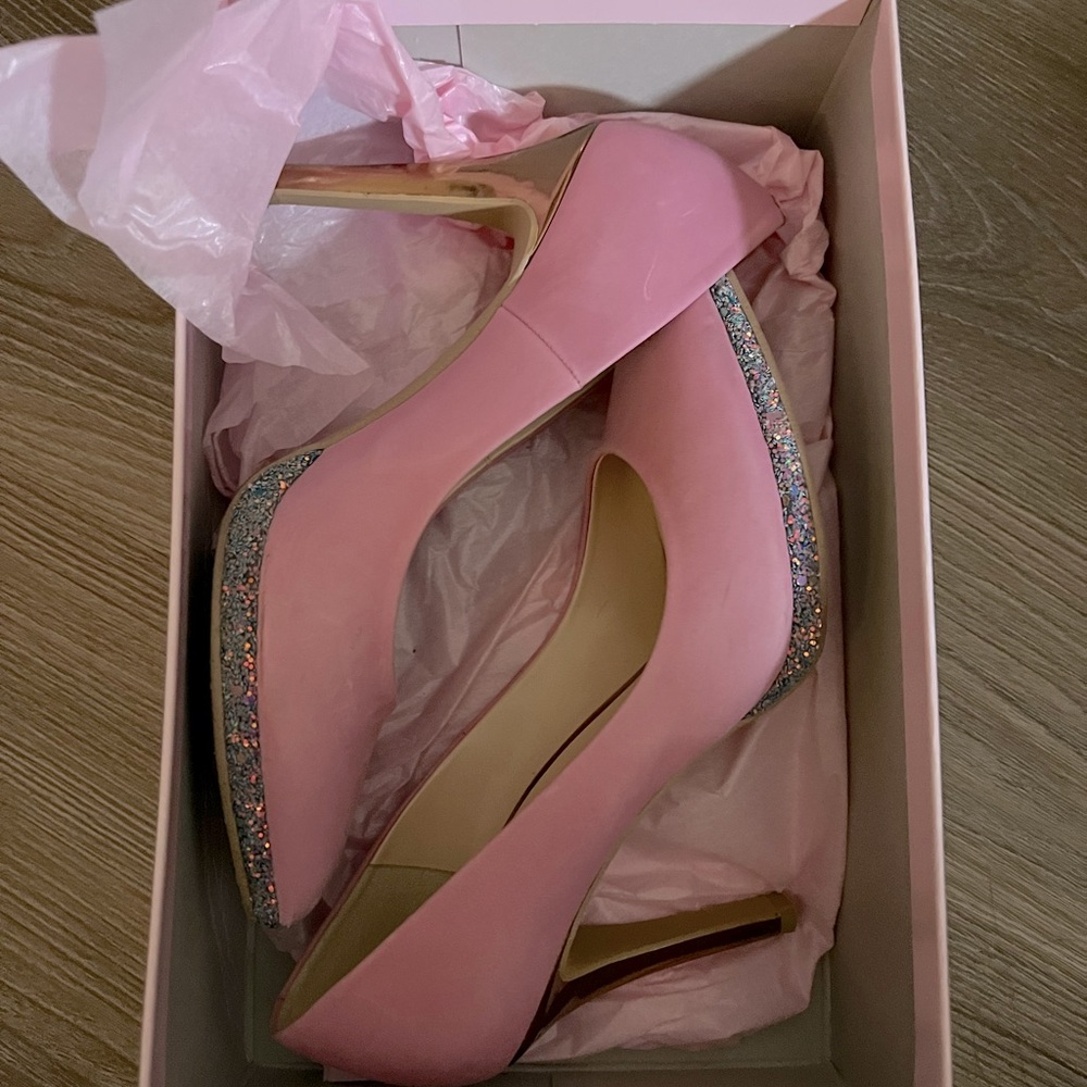Glitter Pink Heels